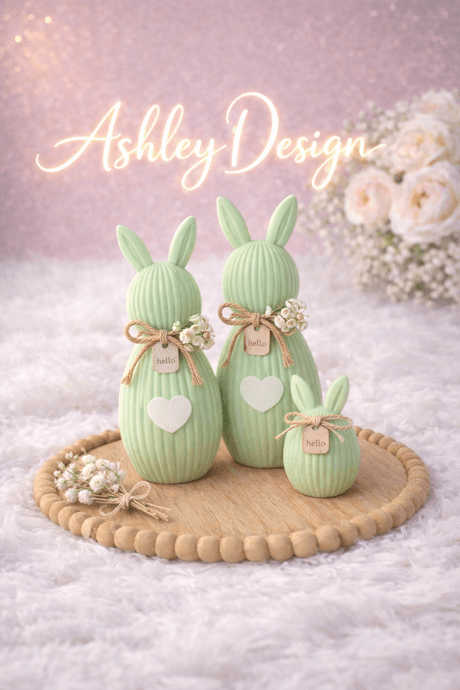 🐰 3D Druckdatei – Osterhase mit Unterleger | 3MF Datei | Mehrfarbig druckbar