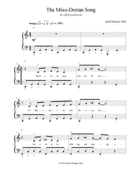 The Mixo-Dorian Song