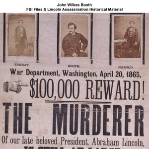 John Wilkes Booth Lincoln Assassination Historical Material &amp; FBI Files