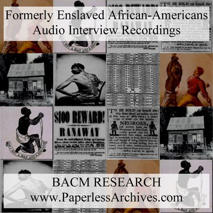 Formerly Enslaved African American Slave Audio Recordings - Download