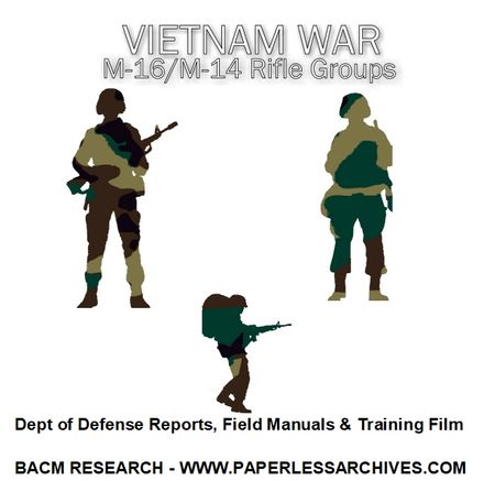 Vietnam War: M-16 M-14 &amp; Other Rifle Groups Dept of Defense Reports, Field Manuals