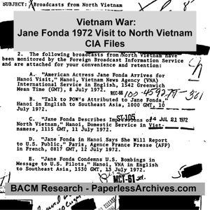 Vietnam War: Jane Fonda 1972 Visit to North Vietnam CIA, DIA, FBI, FBIS Files