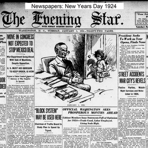 Newspapers: New Years Day 1924