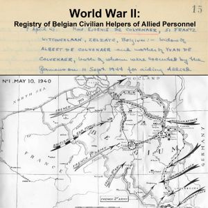 World War II: Registry of Belgian Civilian Helpers of Allied Personnel