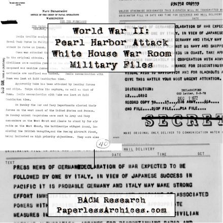 World War II: Pearl Harbor Attack: White House War Room Military Files - Download