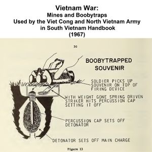 Vietnam War: Mines &amp; Boobytraps Used by the Viet Cong &amp; N. Vietnam Army in Vietnam Handbook (1967)