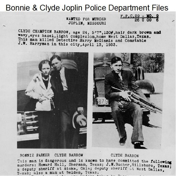 Bonnie & Clyde, Barrow Gang Historical Document Archive USB Drive