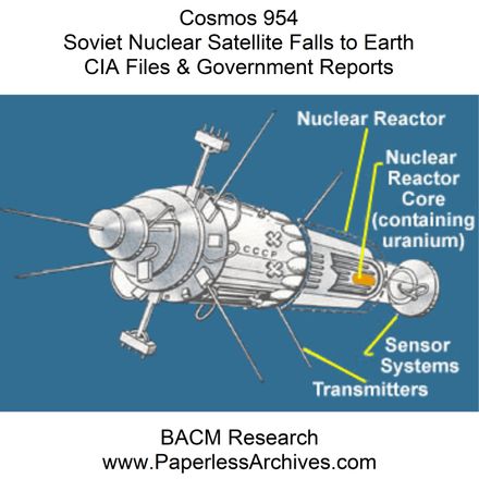 Cosmos 954 - Soviet Nuclear Satellite Falls to Earth - CIA Files &amp; Government Reports