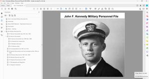 John F. Kennedy Military Personnel File