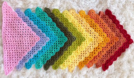 Rainbow Bright Bandana (solid)