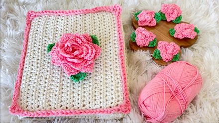 Rose Avenue Journal (Large Rose with Boarder)