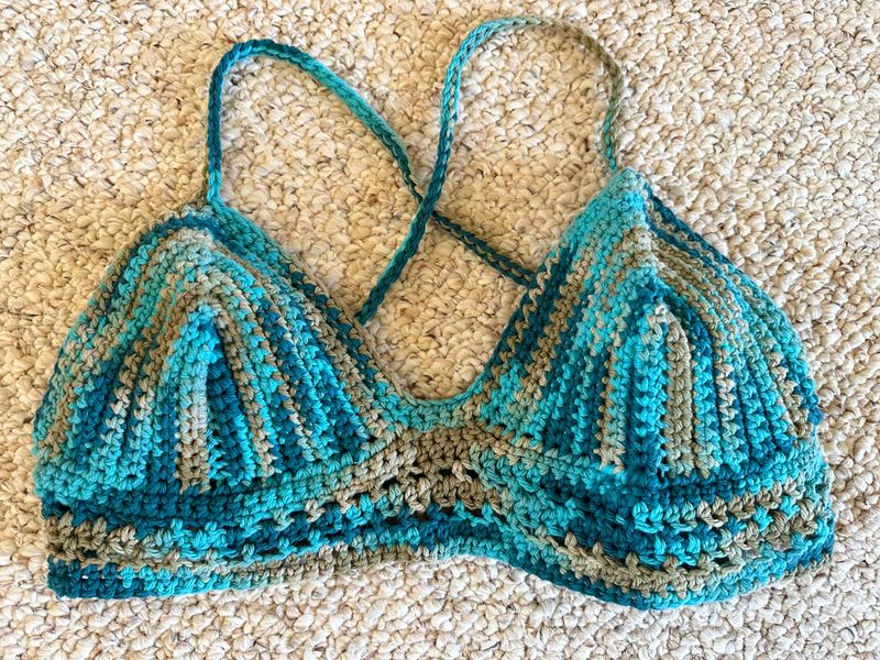 Bralette - Blue/Multi (Small/Medium)
