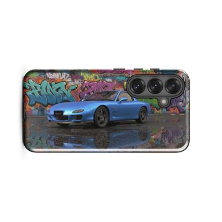 Mazda RX-7 - Graffiti Art - Samsung Phone Case