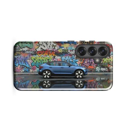 Volvo C40 Recharge - Graffiti Art - Samsung Phone Case