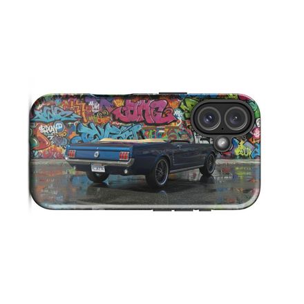 Ford Mustang Convertible - Graffity Art - Iphone Case