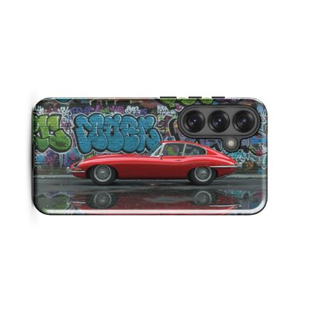 Jaguar E-Type - Graffiti Art - Though Samsung Phone Case
