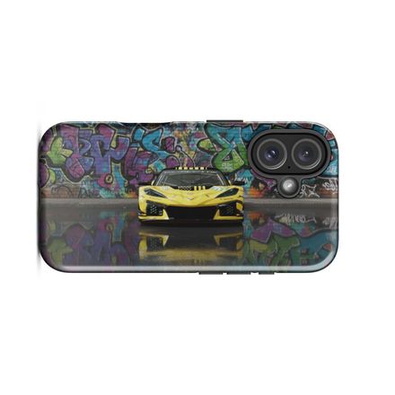 Corvette C8R GT3 Sport - Graffiti Art - Tough IPhone Case