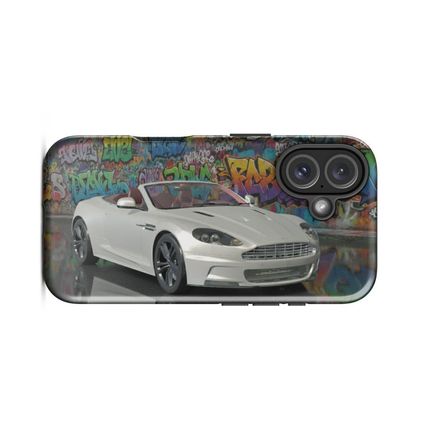 Aston Martin DBS Volante - Graffiti Art - IPhone Case