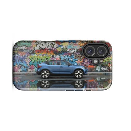 Volvo C40 Recharge - Graffiti Art - IPhone Case