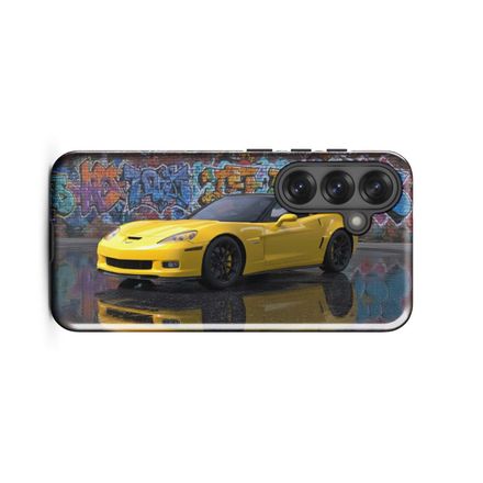 Chevrolet Corvette C6 - Graffiti Art - Samsung Phone Case