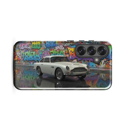 Aston Martin DB5 - Graffiti Art - Samsung Phone Case