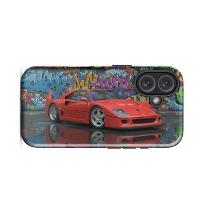 Ferrari F40 - Graffiti Art - IPhone Case