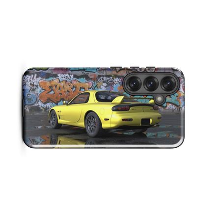 Mazda RX-7 - Graffiti Art - Samsung Phone Case