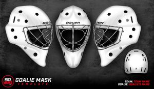 Puck Marks Hockey Goalie Mask Standard Template Package - Personal Use Only