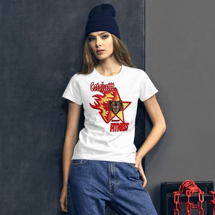 Catalysttt Fitness FireCat Women&#x27;s Fitted Tee