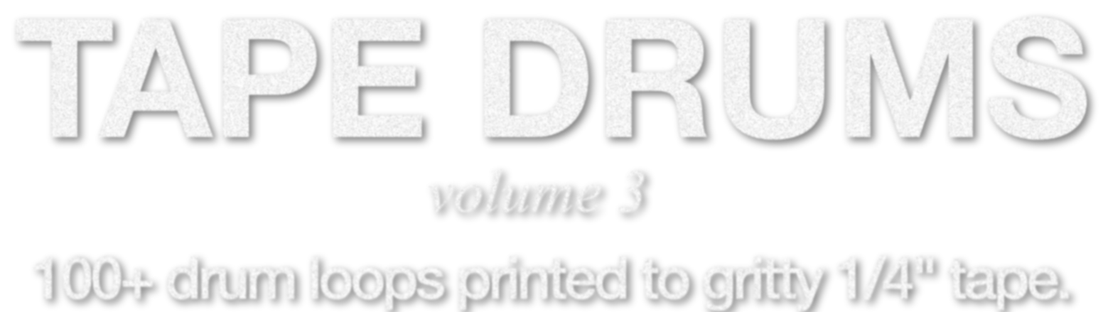 Tape Drums Vol. 3 Title