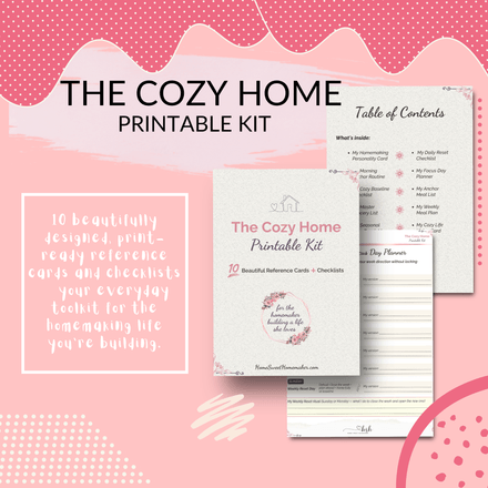 The Cozy Home Printable Kit