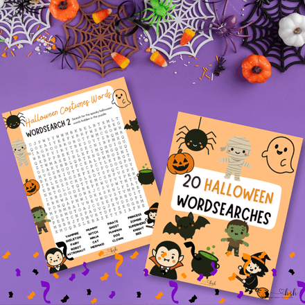 20 Halloween Wordsearches