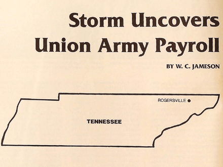 Storm Uncovers Union Army Payroll