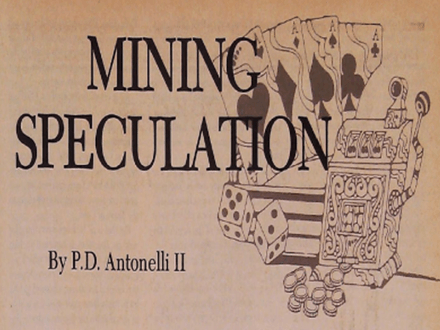 Mining Speculation