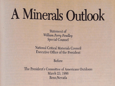 A Minerals Outlook