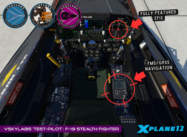VSKYLABS Test-Pilot: F-19 Stealth Fighter Project