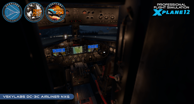 VSKYLABS Test-Pilot: DC-3 Airliner