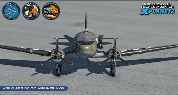 VSKYLABS Test-Pilot: DC-3 Airliner