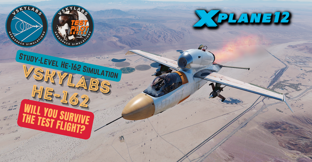 VSKYLABS He-162 Volksjäger: Test-Pilot WW2 Jet for X-Plane Flight