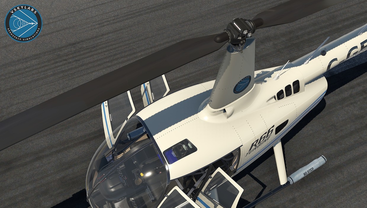 X-Plane 11 Flight Simulator with 6 DOF Platform in Robinson R22