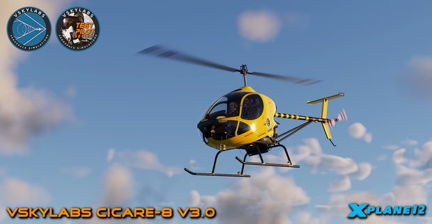 VSKYLABS Test-Pilot: Cicare-8 Project