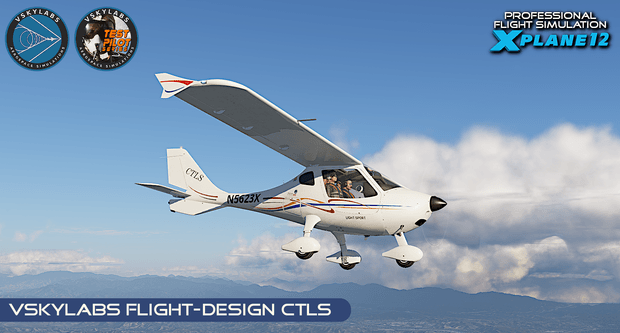 VSKYLABS Flight Design CTLS - LSA add-on for X-Plane Flight