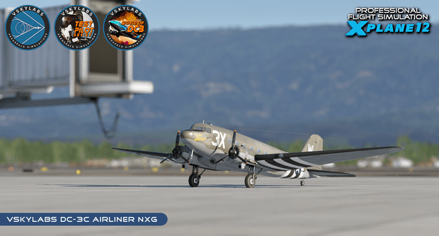VSKYLABS Test-Pilot: DC-3 Airliner