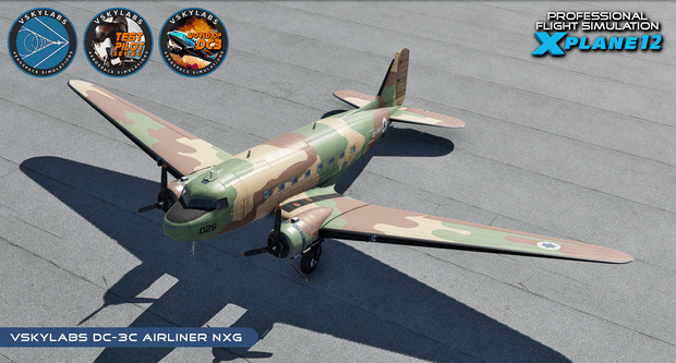 VSKYLABS Test-Pilot: DC-3 Airliner