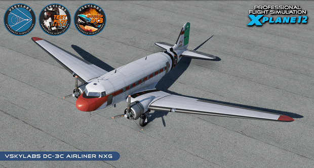 VSKYLABS Test-Pilot: DC-3 Airliner