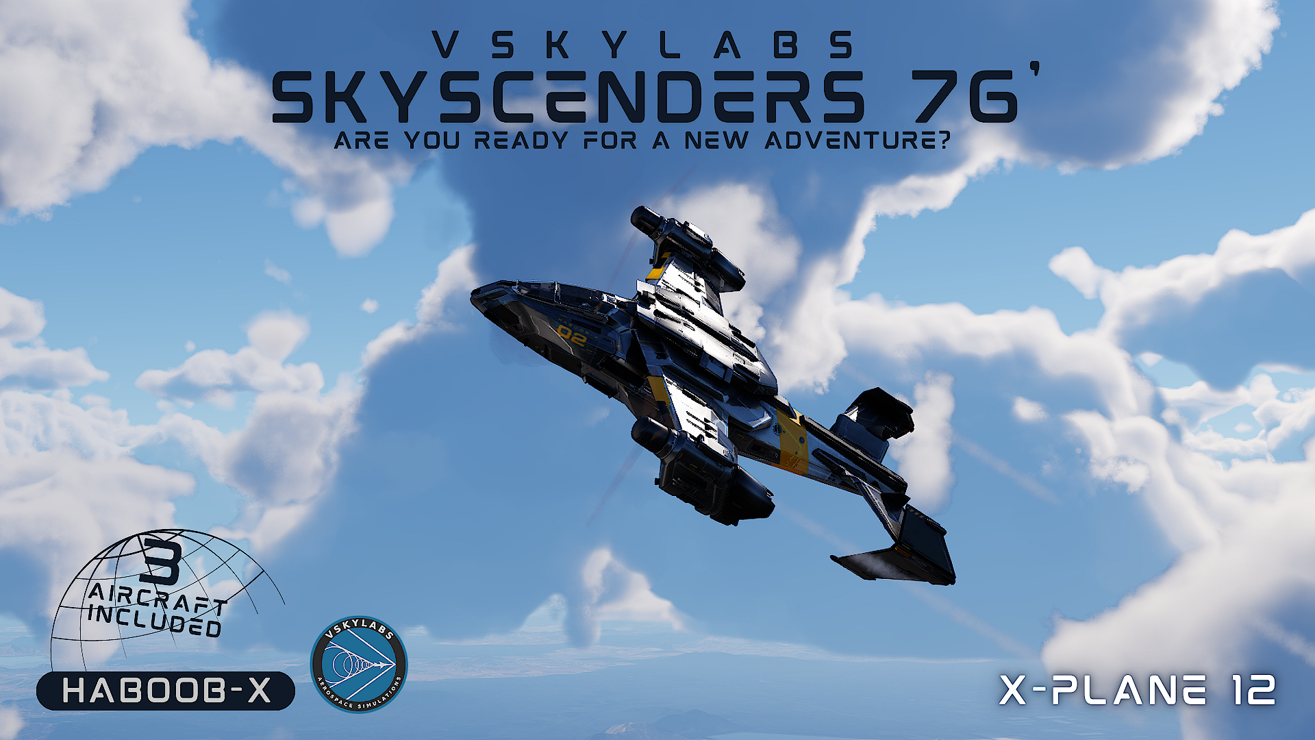 VSKYLABS Skyscenders 76: 3-in-1 Hypersonic & VTOL Jets for X-Plane.