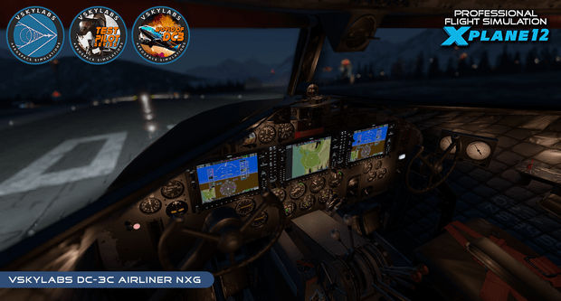 VSKYLABS Test-Pilot: DC-3 Airliner
