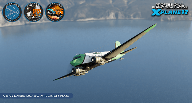 VSKYLABS Test-Pilot: DC-3 Airliner