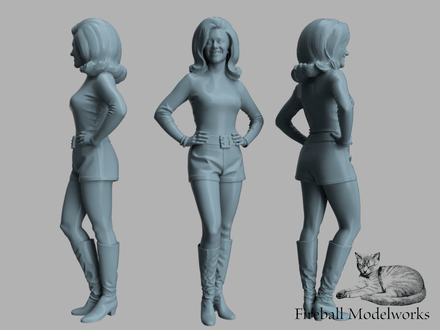 Trophy Girl 1/25 Scale STL File