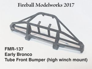 Early Bronco Front Tube Bumpers with Winch Mounts 1/25 Scale